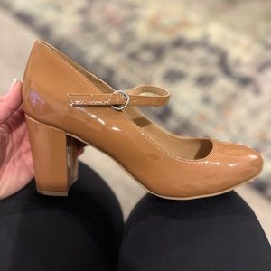 Torrid tan heeled Mary Jane, Sz 9